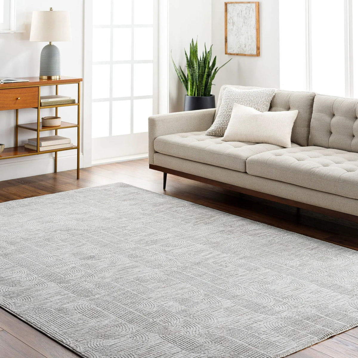 LIVABLISS Masterpiece MPC-2311 Light-Gray Area Rug