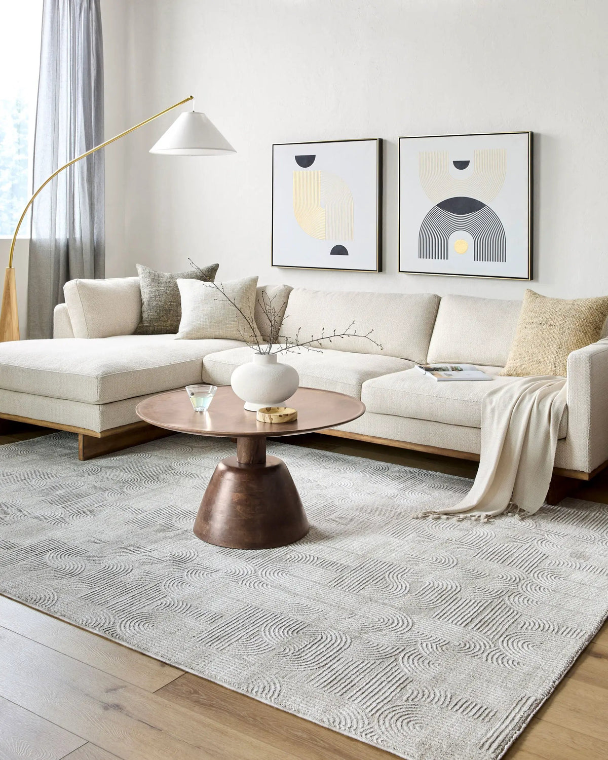 LIVABLISS Masterpiece MPC-2311 Light-Gray Area Rug