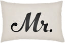 Surya Mr & Mrs MRSS-005 Lumbar Pillow by LIVABLISS