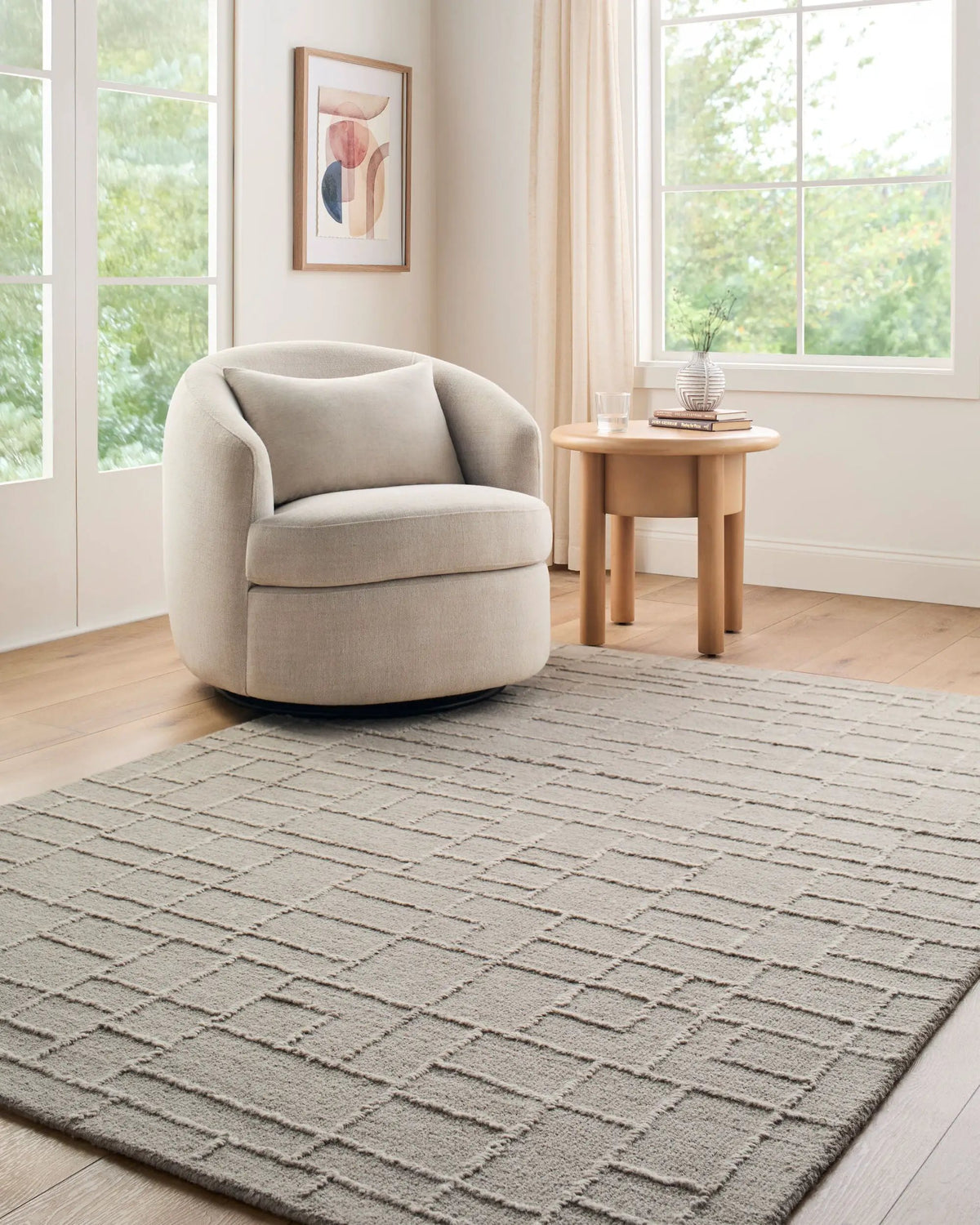 LIVABLISS Matterhorn MTH-2300 Medium-Gray Area Rug