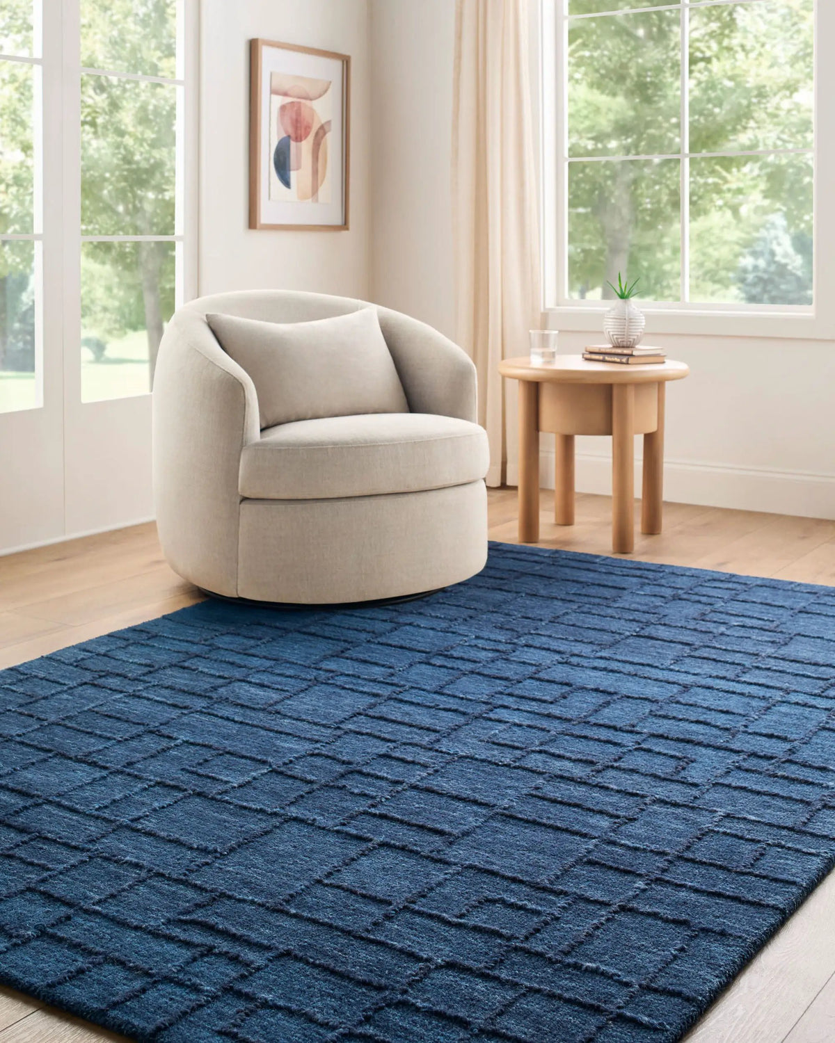 LIVABLISS Matterhorn MTH-2302 Midnight-Blue Area Rug