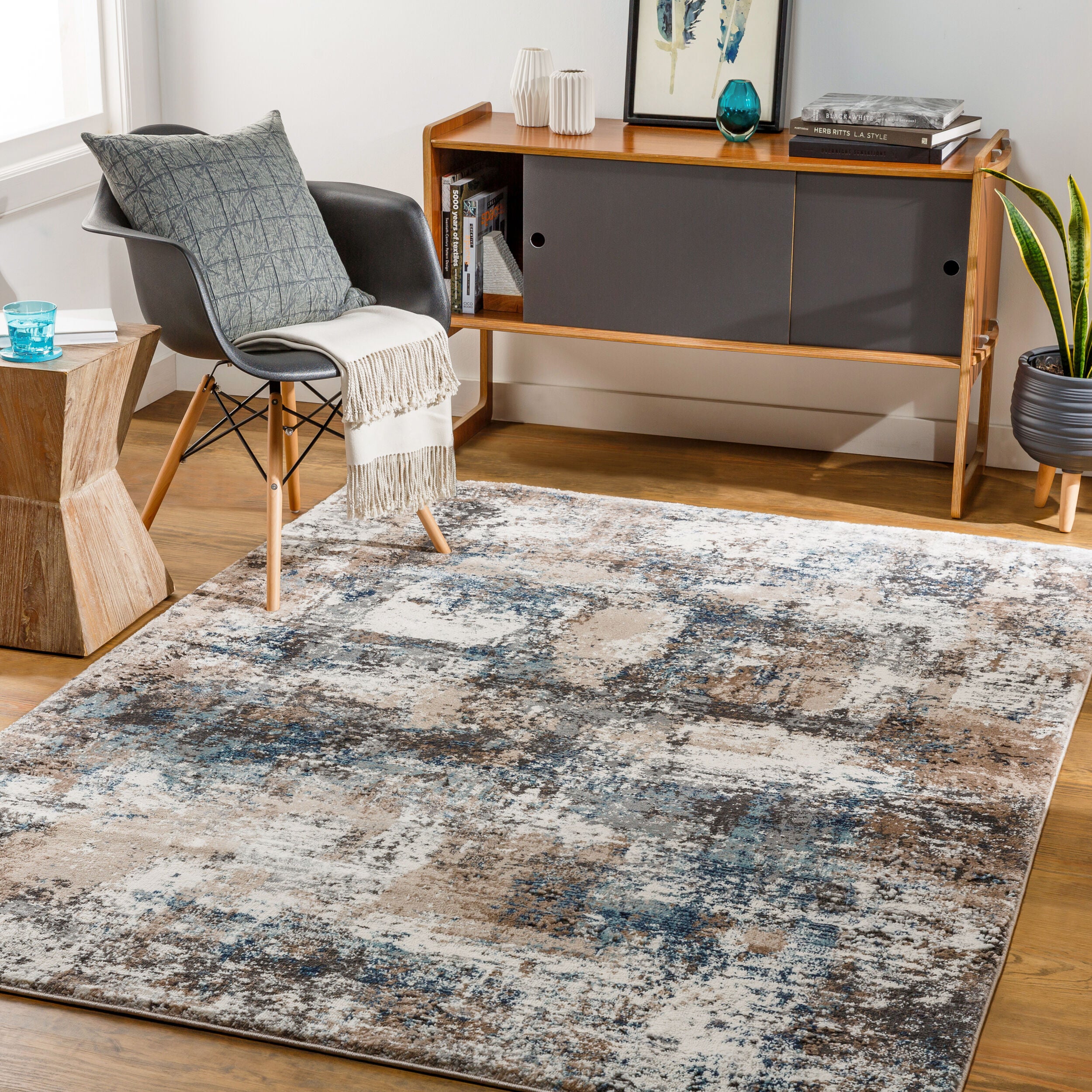 Surya Montana MTN-2308 Denim Area Rug by LIVABLISS