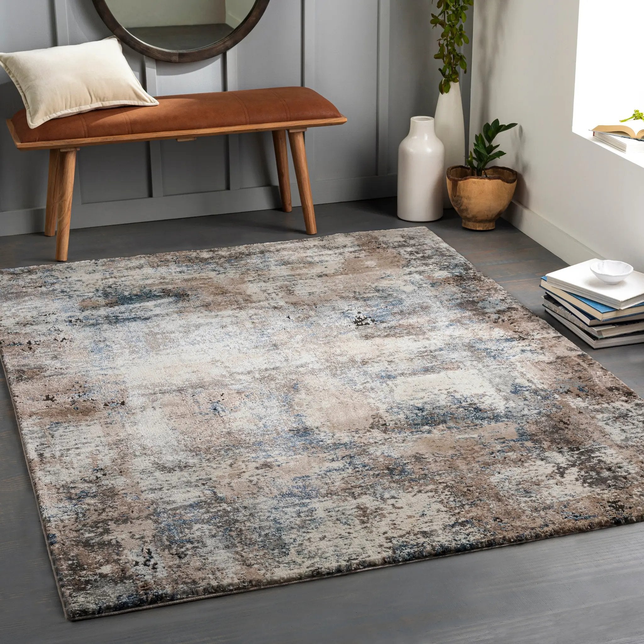 Montana MTN-2308 Denim Area Rug by LIVABLISS