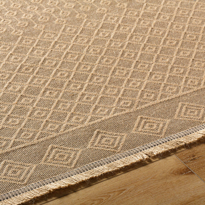 Surya Mystery MYS-2303 Tan Machine Washable Area Rug by LIVABLISS