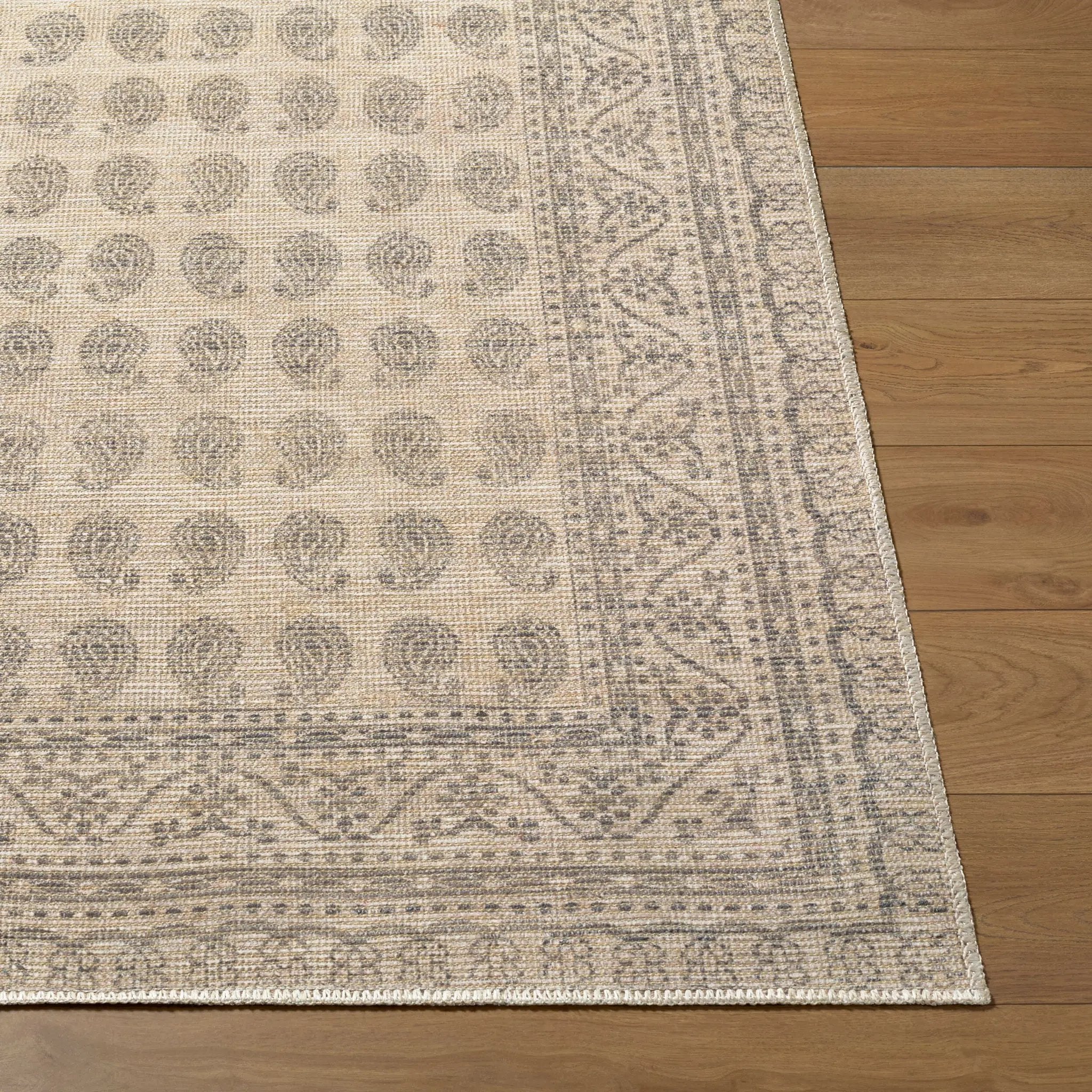 Alo NBAL-2301 Medium Gray Area Rug by Nabela Noor Home x LIVABLISS