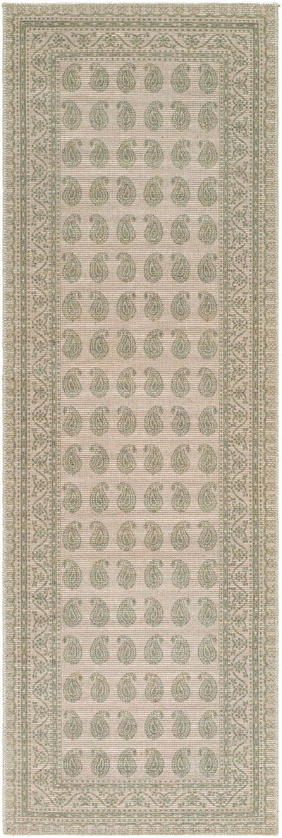 Alo NBAL-2302 Medium Green Area Rug by Nabela Noor Home x LIVABLISS