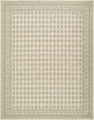 Alo NBAL-2302 Medium Green Area Rug by Nabela Noor Home x LIVABLISS