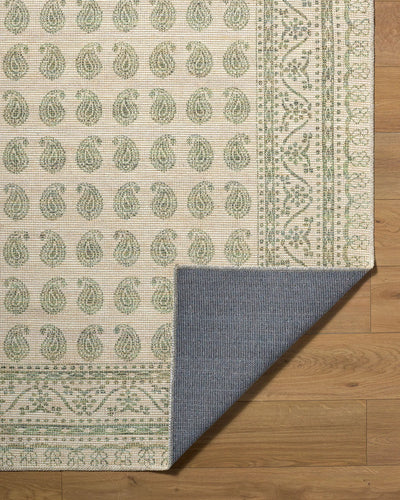 Alo NBAL-2302 Medium Green Area Rug by Nabela Noor Home x LIVABLISS