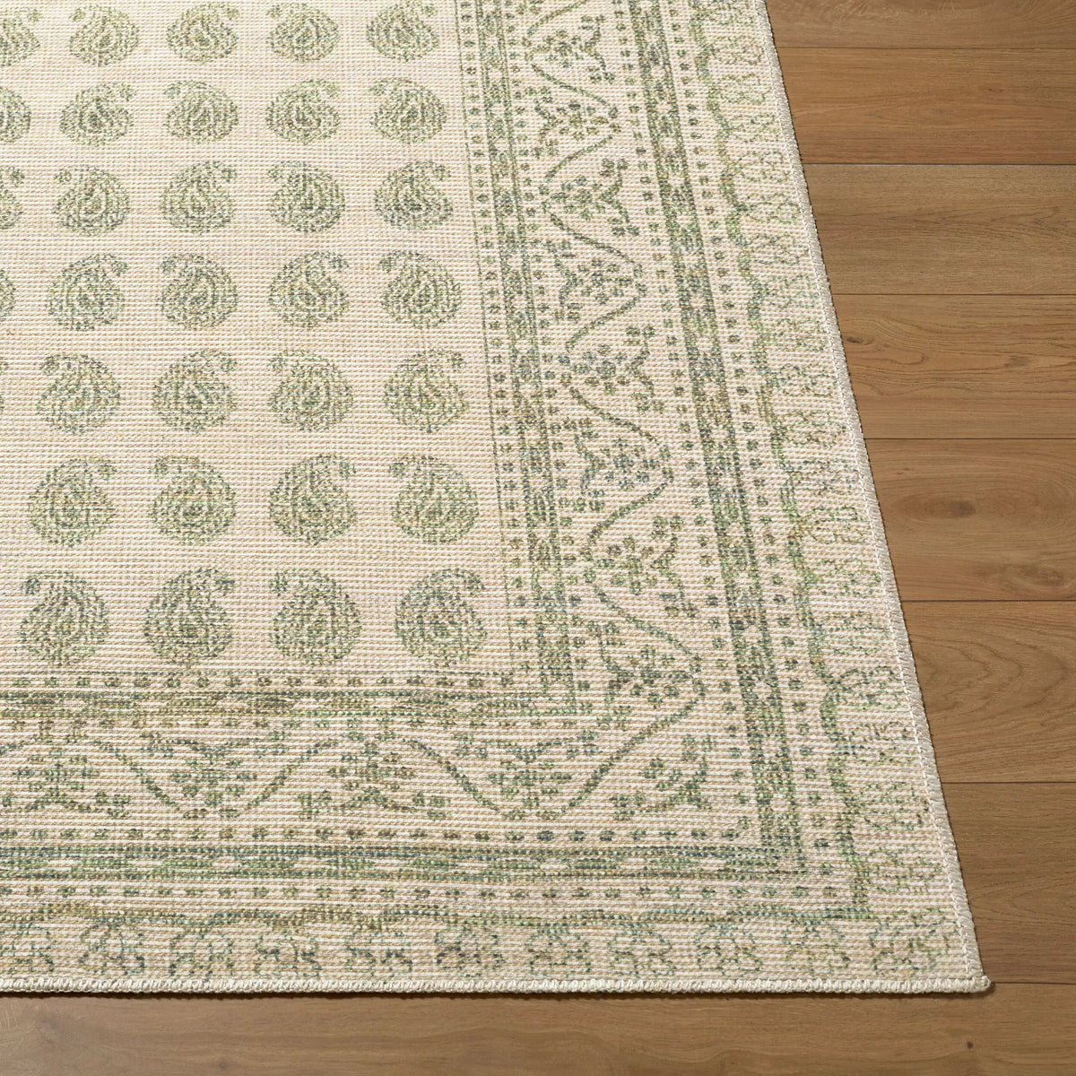 Alo NBAL-2302 Medium Green Area Rug by Nabela Noor Home x LIVABLISS