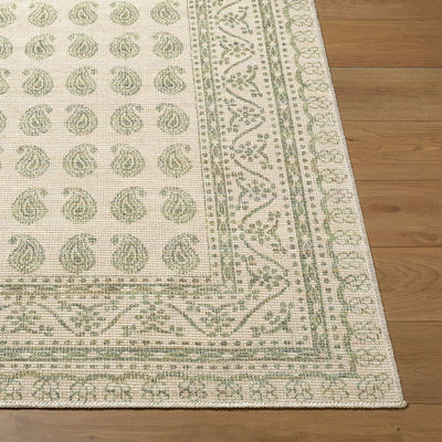 Alo NBAL-2302 Medium Green Area Rug by Nabela Noor Home x LIVABLISS