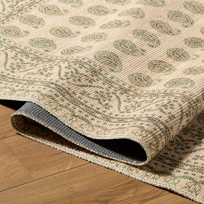 Alo NBAL-2302 Medium Green Area Rug by Nabela Noor Home x LIVABLISS