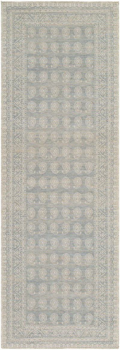 Alo NBAL-2303 Sky Blue Area Rug by Nabela Noor Home x LIVABLISS