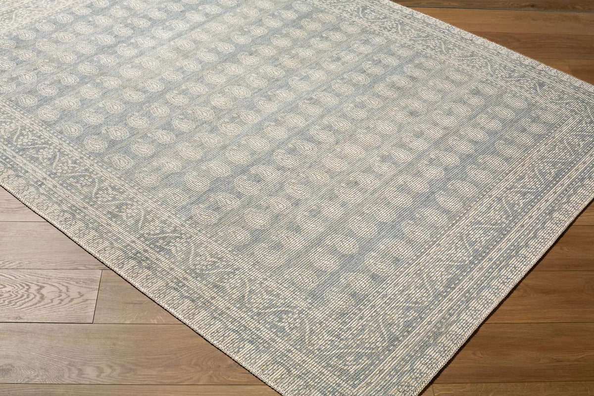 Alo NBAL-2303 Sky Blue Area Rug by Nabela Noor Home x LIVABLISS