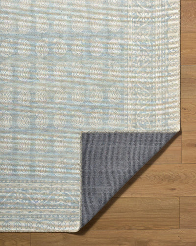 Alo NBAL-2303 Sky Blue Area Rug by Nabela Noor Home x LIVABLISS