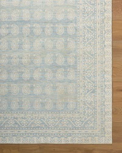 Alo NBAL-2303 Sky Blue Area Rug by Nabela Noor Home x LIVABLISS