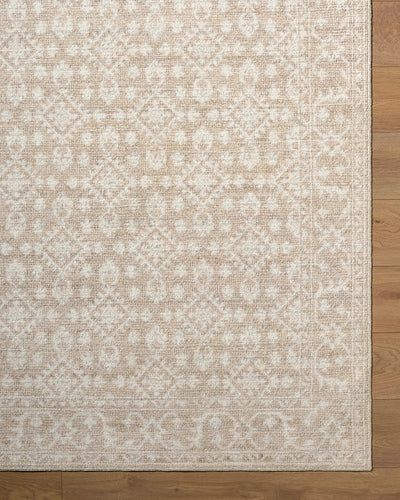 Aram NBAR-2300 Tan Area Rug by Nabela Noor Home x LIVABLISS