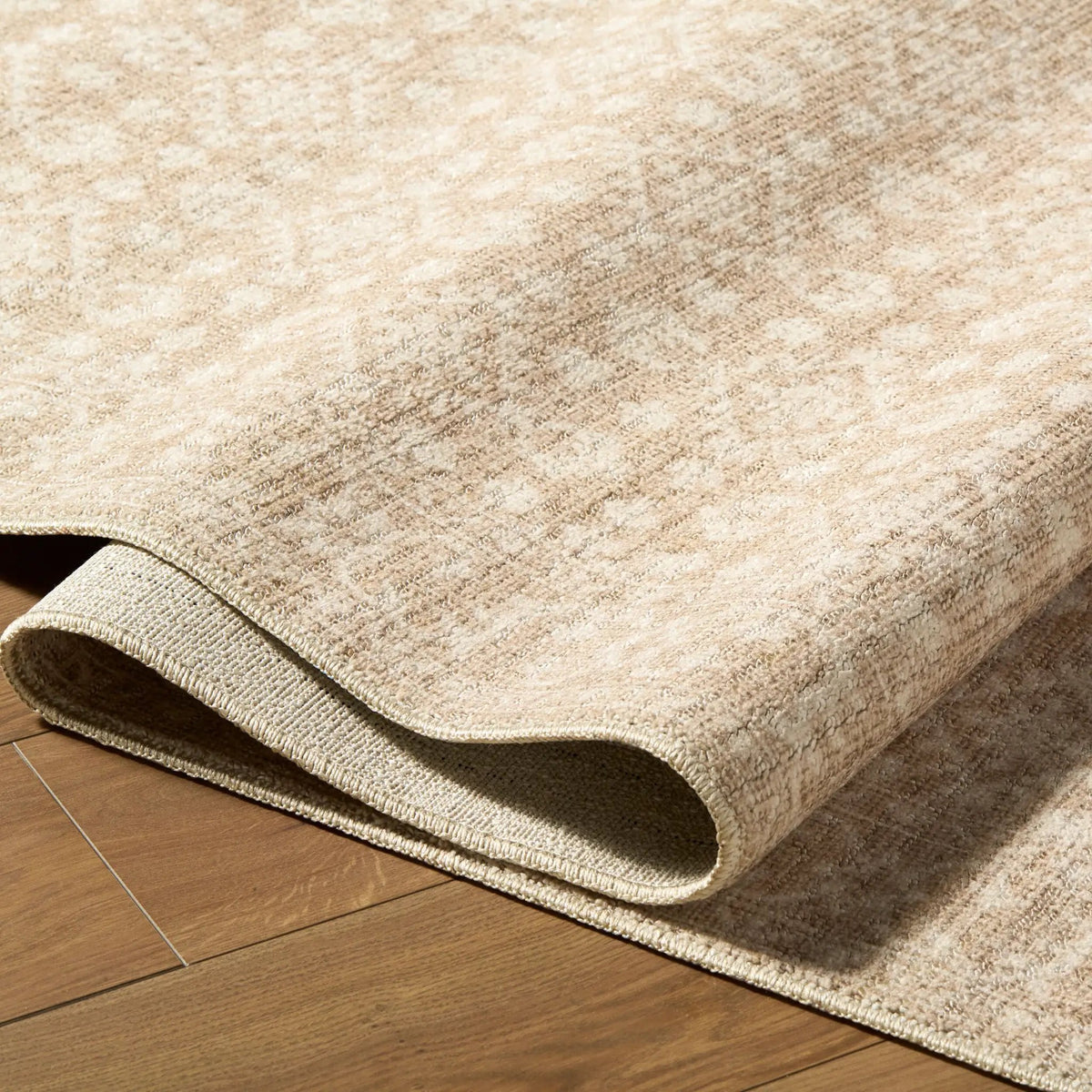 Aram NBAR-2300 Tan Area Rug by Nabela Noor Home x LIVABLISS