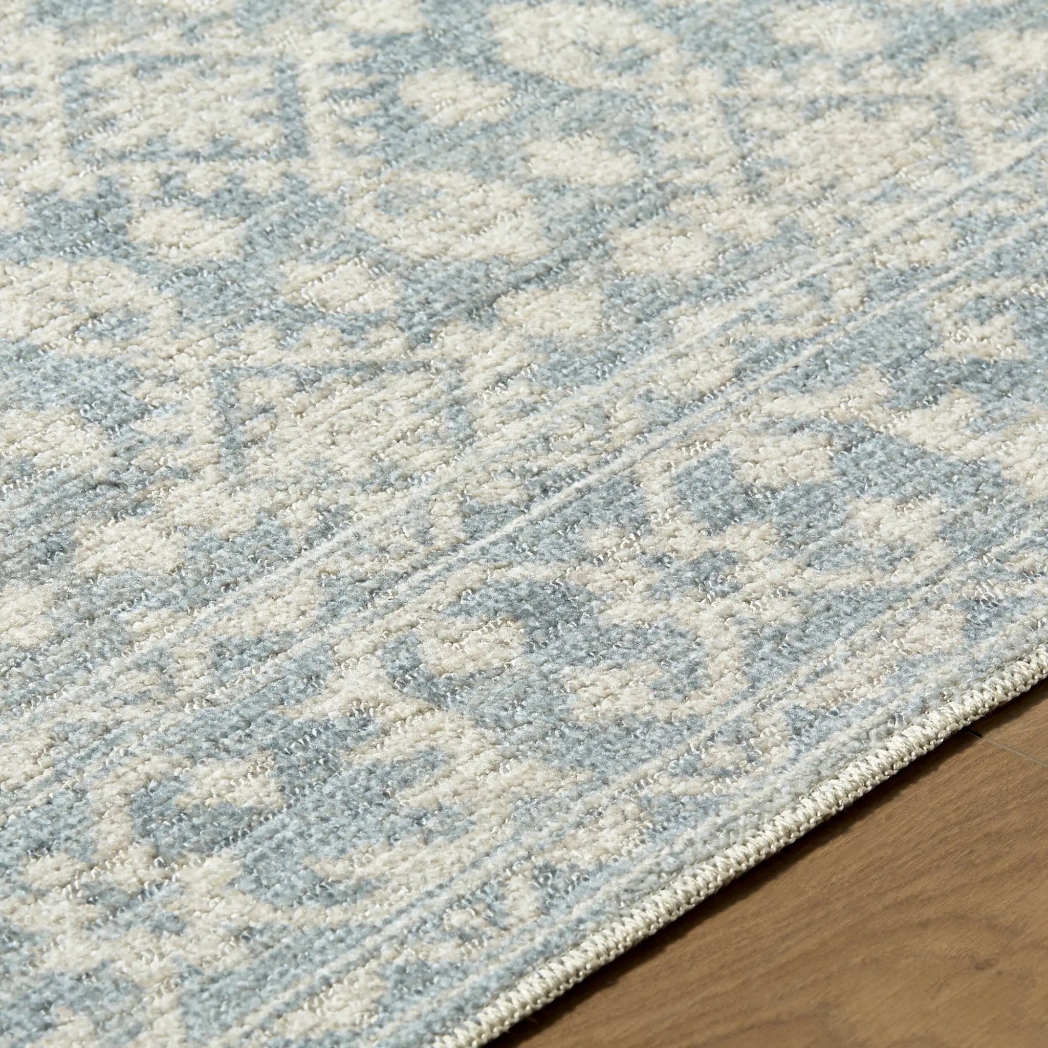 Aram NBAR-2302 Denim Area Rug by Nabela Noor Home x LIVABLISS