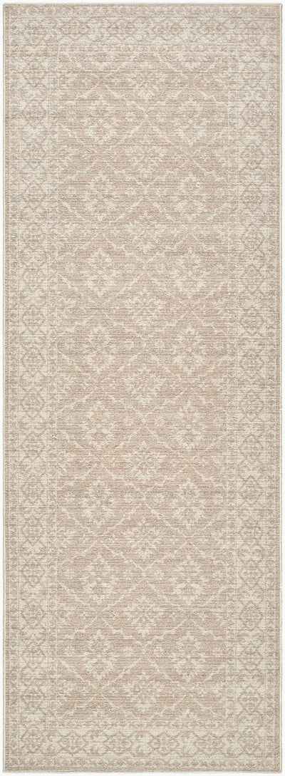 Aram NBAR-2303 Tan Area Rug by Nabela Noor Home x LIVABLISS