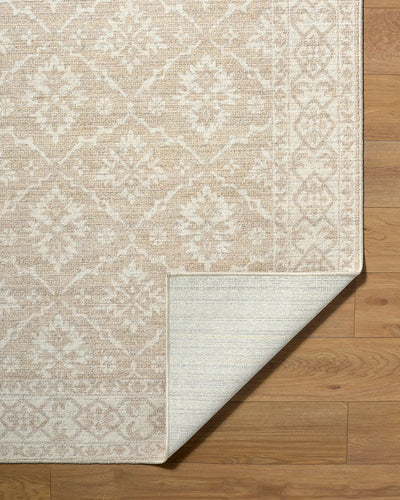 Aram NBAR-2303 Tan Area Rug by Nabela Noor Home x LIVABLISS