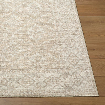 Aram NBAR-2303 Tan Area Rug by Nabela Noor Home x LIVABLISS