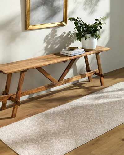 Aram NBAR-2303 Tan Area Rug by Nabela Noor Home x LIVABLISS