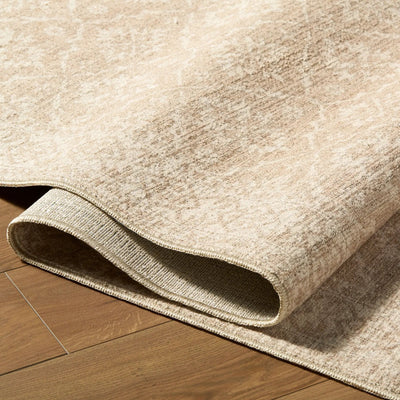 Aram NBAR-2303 Tan Area Rug by Nabela Noor Home x LIVABLISS