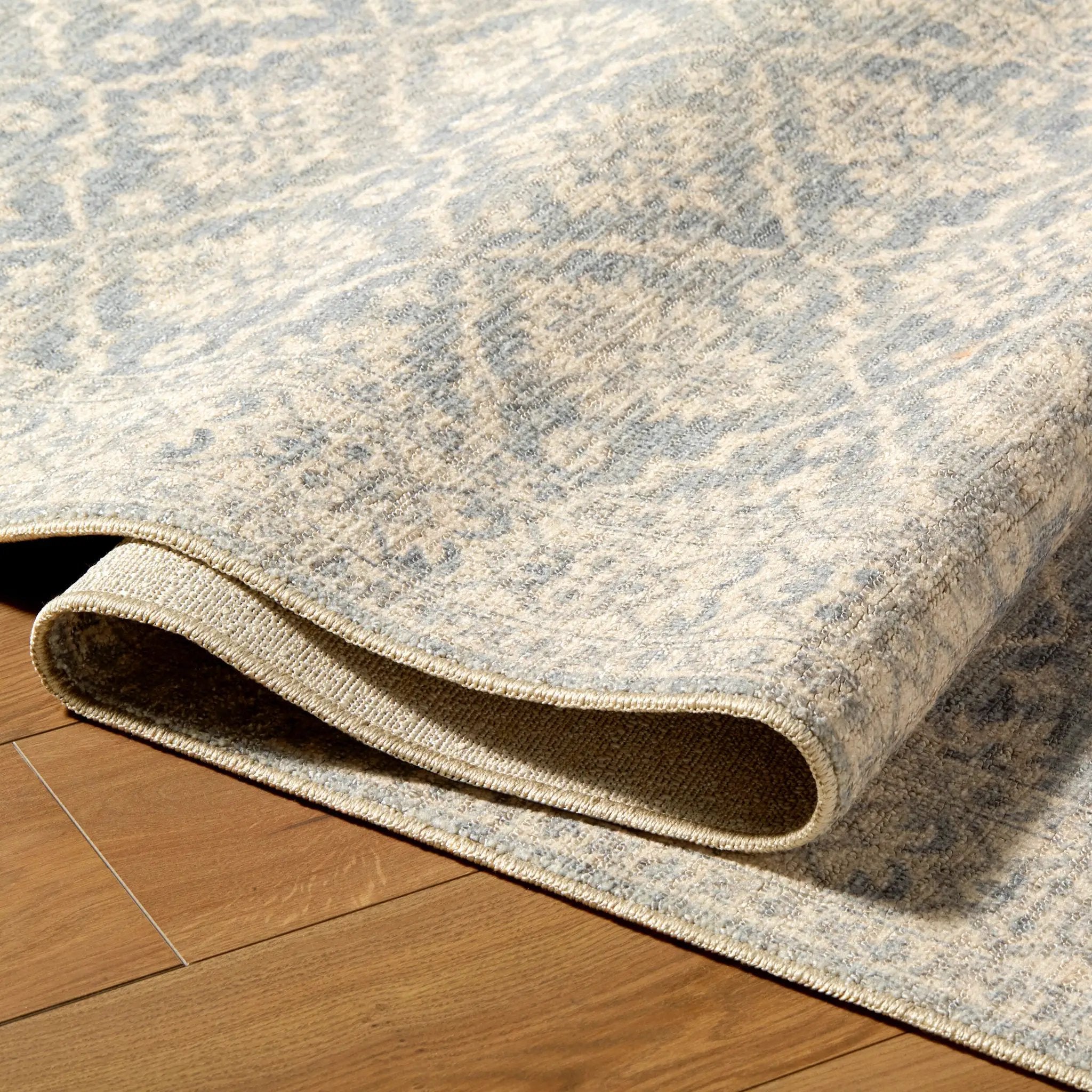 Aram NBAR-2305 Denim Area Rug by Nabela Noor Home x LIVABLISS