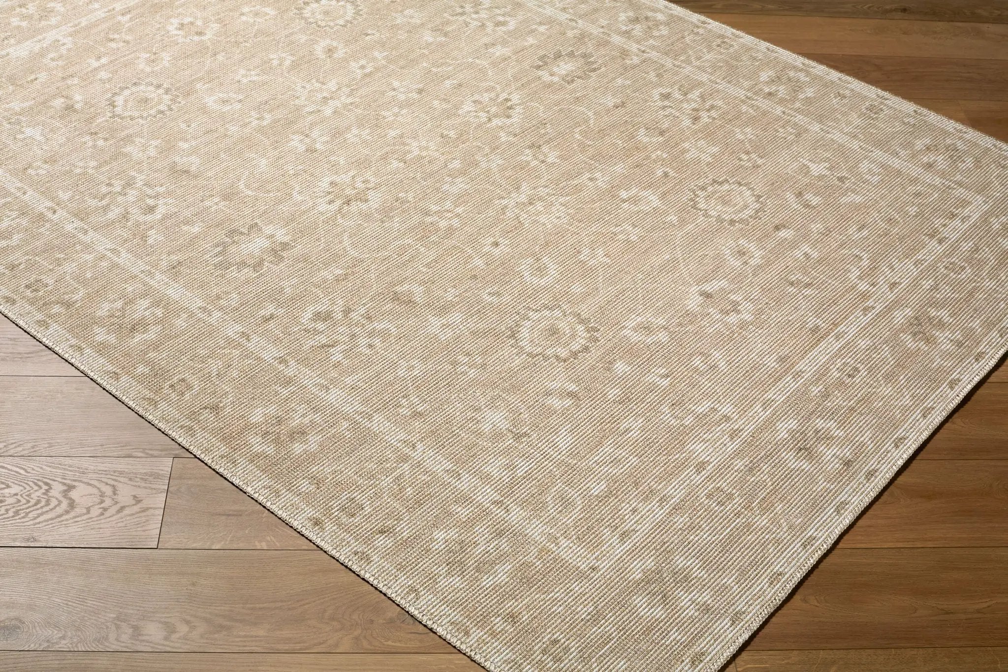 Asha NBAS-2300 Oatmeal Area Rug by Nabela Noor Home x LIVABLISS