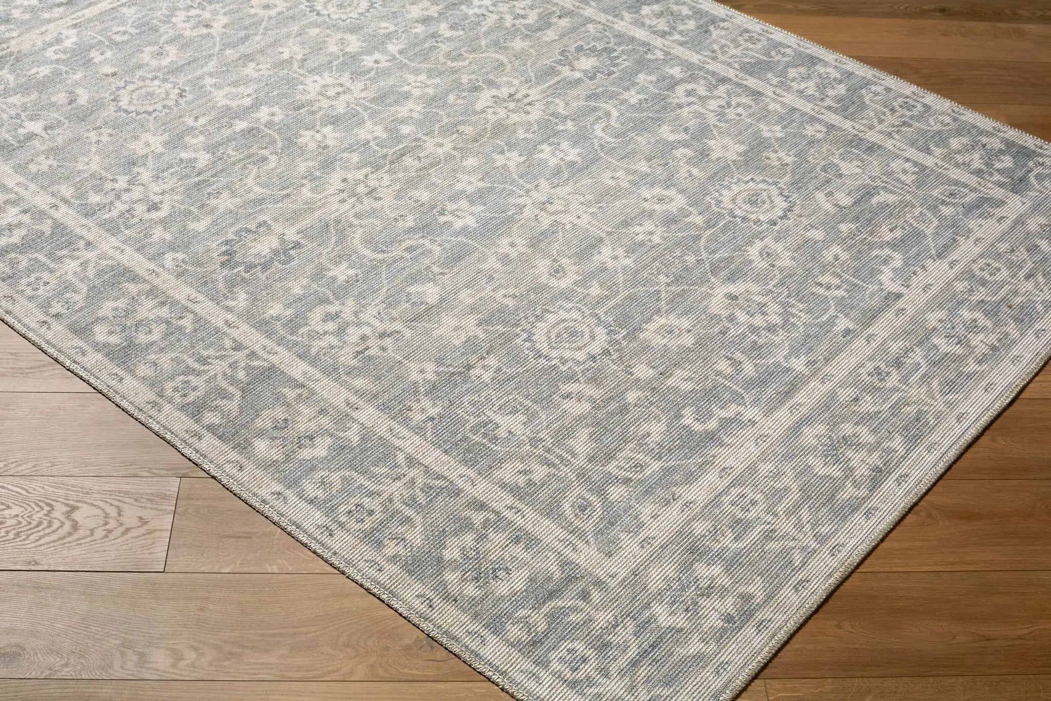 Asha NBAS-2302 Sky Blue Area Rug by Nabela Noor Home x LIVABLISS