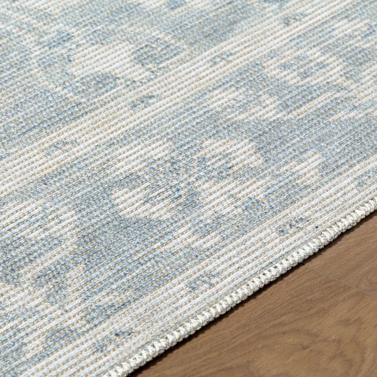 Asha NBAS-2302 Sky Blue Area Rug by Nabela Noor Home x LIVABLISS