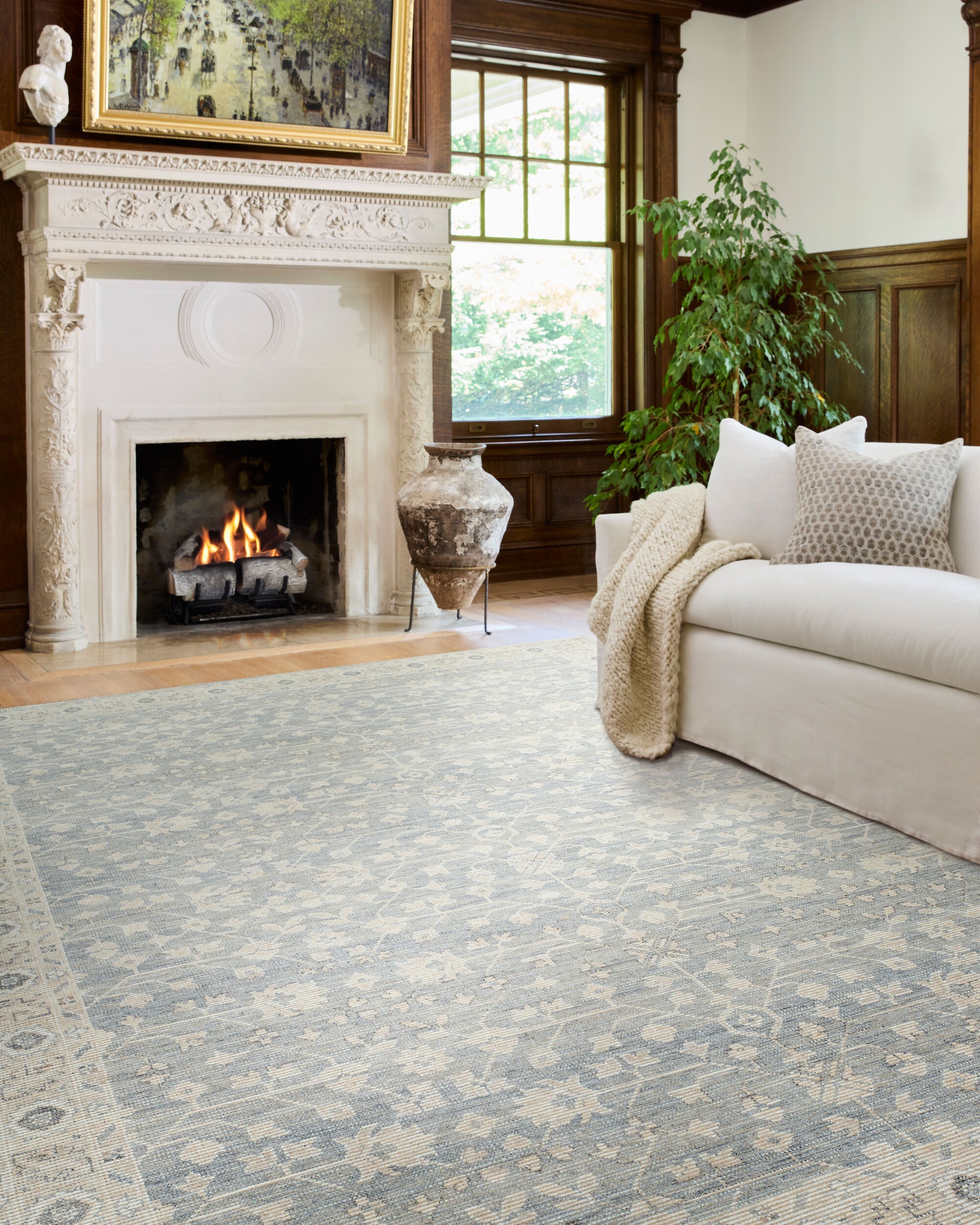Nabela Noor Home x Livabliss Asha NBAS-2304 Sky Blue Area Rug