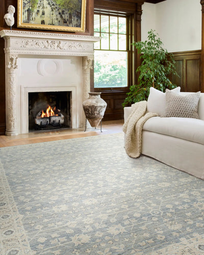 Asha NBAS-2304 Sky Blue Area Rug by Nabela Noor Home x LIVABLISS