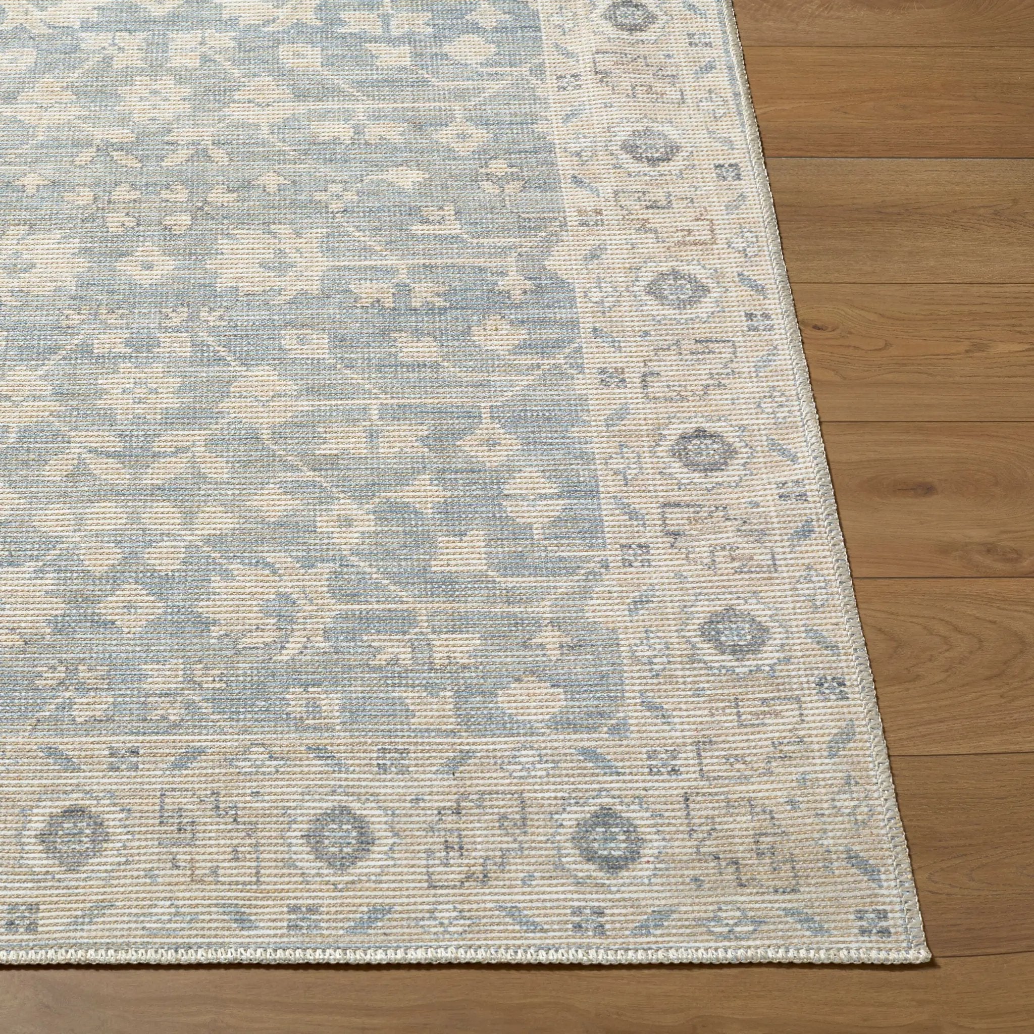 Asha NBAS-2304 Sky Blue Area Rug by Nabela Noor Home x LIVABLISS