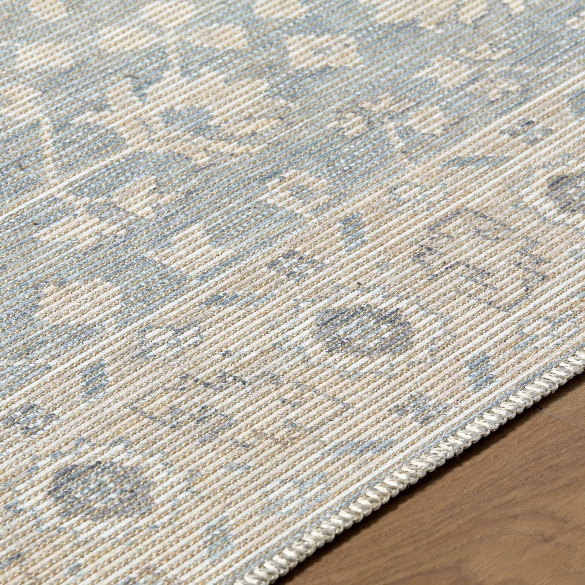 Asha NBAS-2304 Sky Blue Area Rug by Nabela Noor Home x LIVABLISS