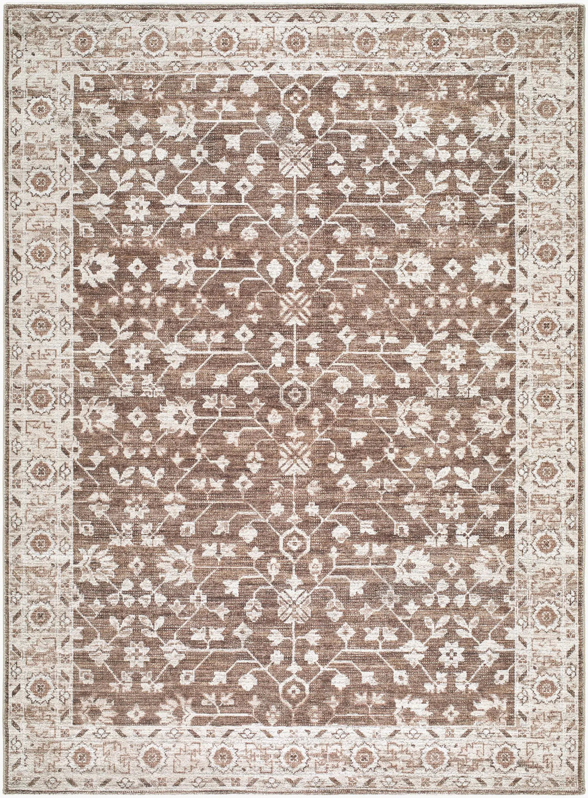 Livabliss x Nabela Noor Home Asha NBAS-2306 Dark-Brown Area Rug