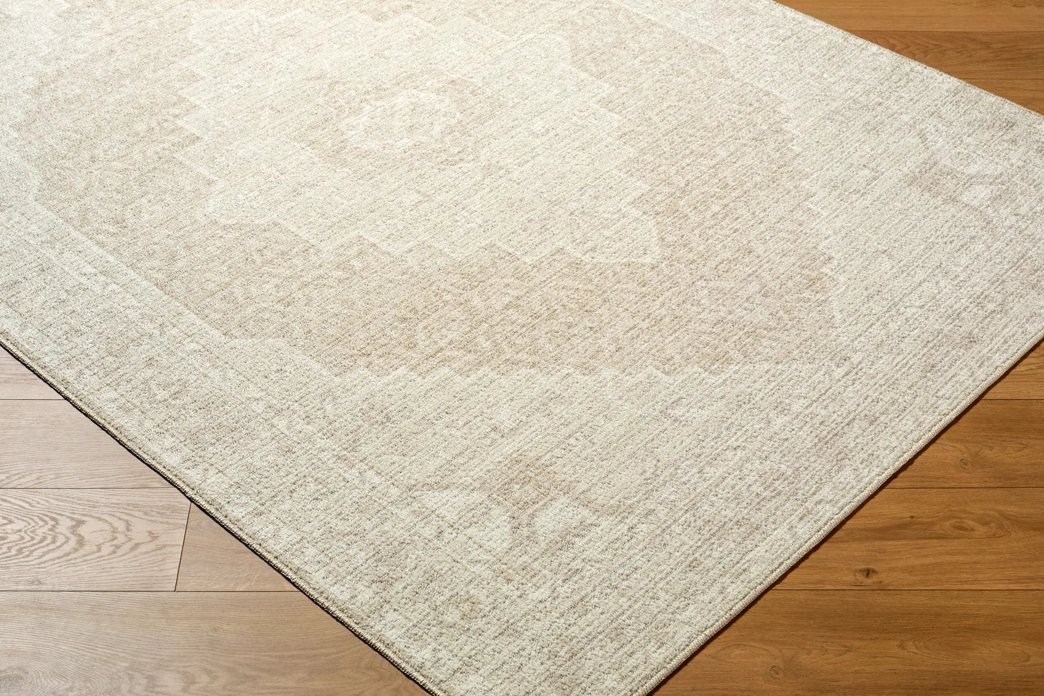 Athiyo NBAT-2300 Tan Area Rug by Nabela Noor Home x LIVABLISS