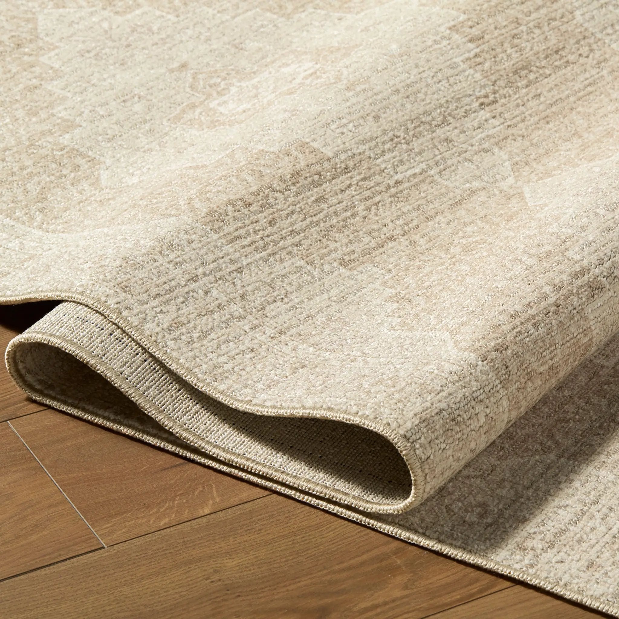 Athiyo NBAT-2300 Tan Area Rug by Nabela Noor Home x LIVABLISS
