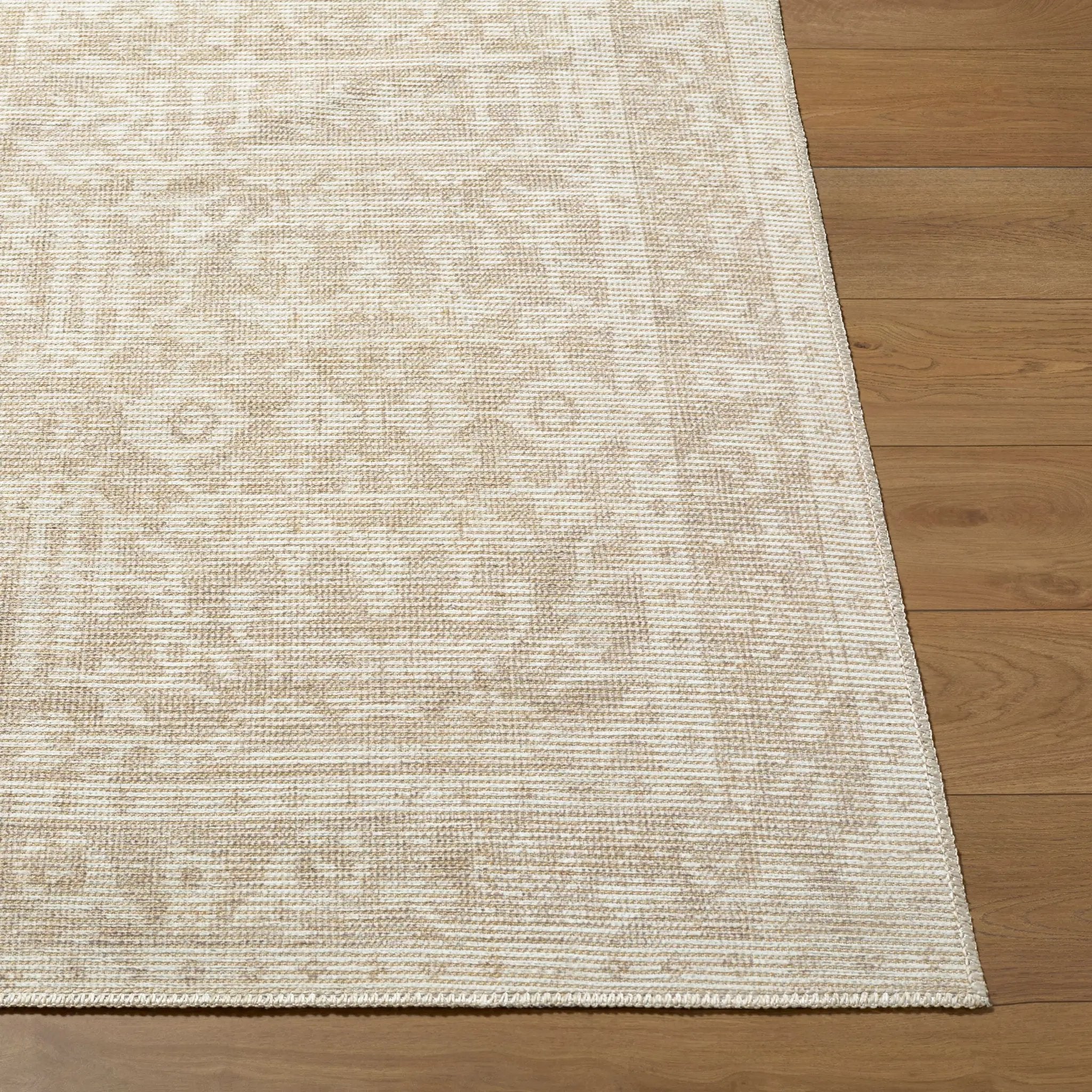 Athiyo NBAT-2302 Oatmeal Area Rug by Nabela Noor Home x LIVABLISS