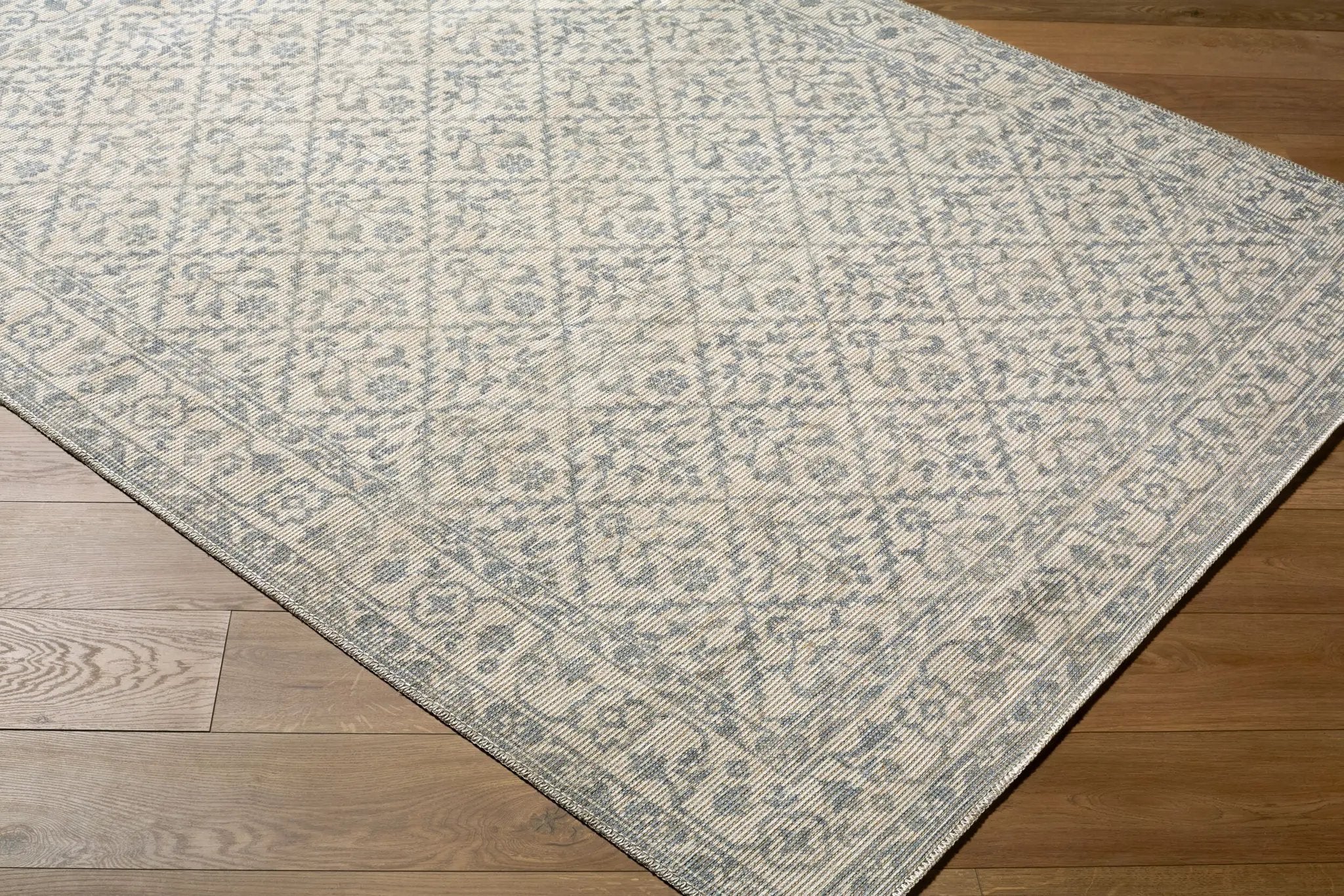 Athiyo NBAT-2304 Sky Blue Area Rug by Nabela Noor Home x LIVABLISS