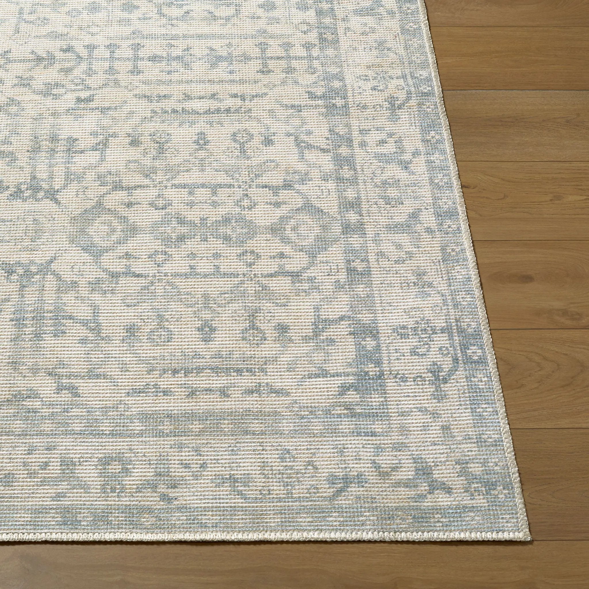 Athiyo NBAT-2304 Sky Blue Area Rug by Nabela Noor Home x LIVABLISS
