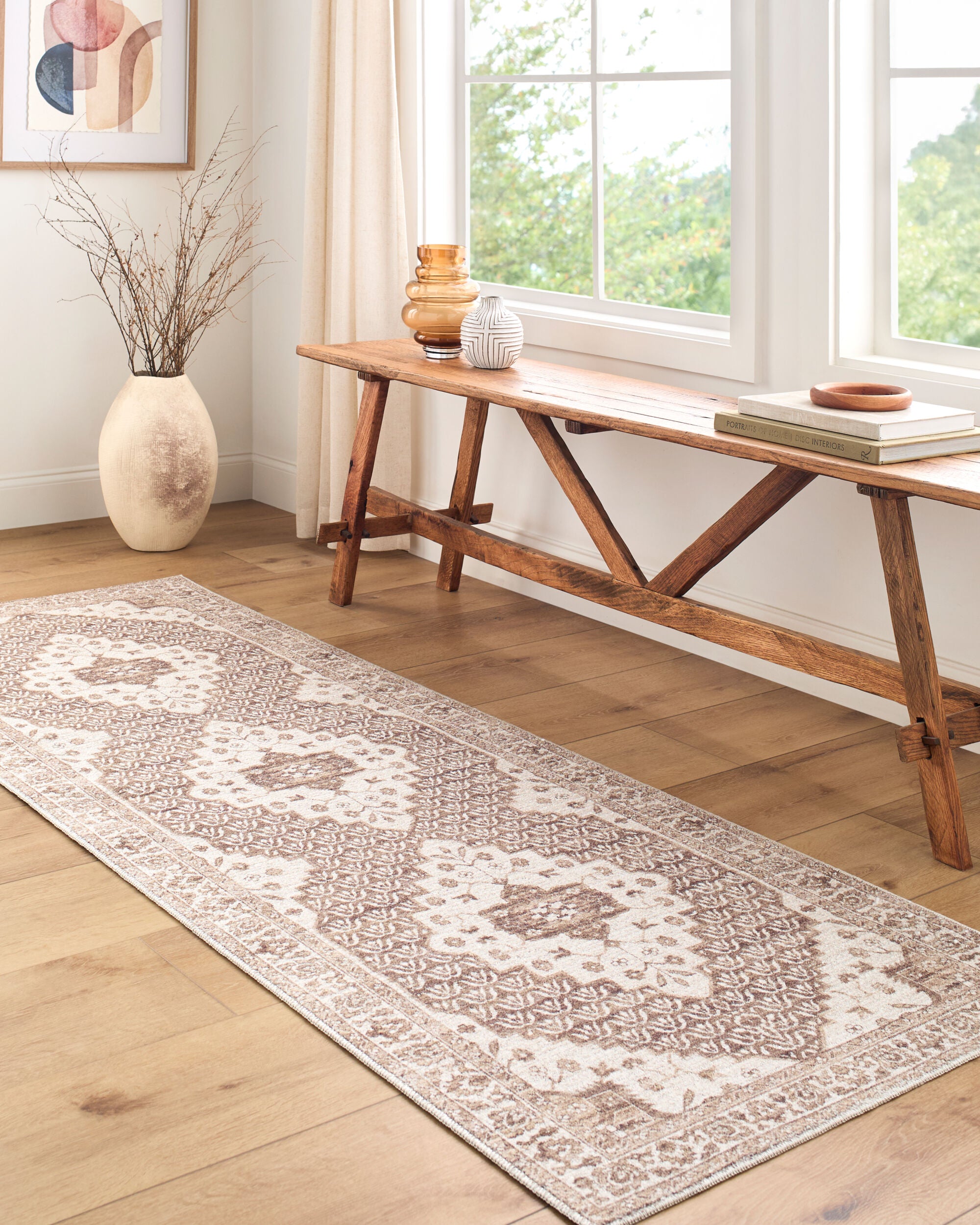 Nabela Noor Home x Livabliss Athiyo NBAT-2305 Dark Brown Area Rug