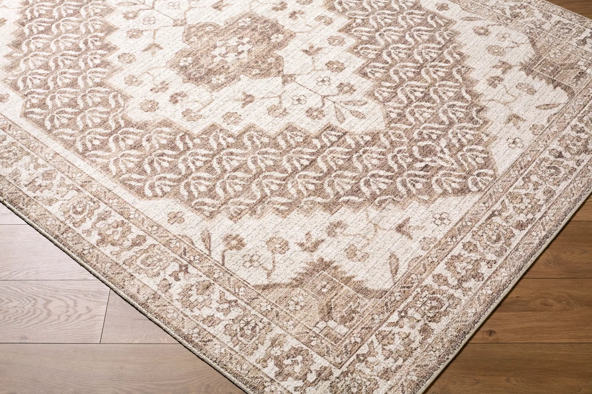 Athiyo NBAT-2305 Dark Brown Area Rug by Nabela Noor Home x LIVABLISS