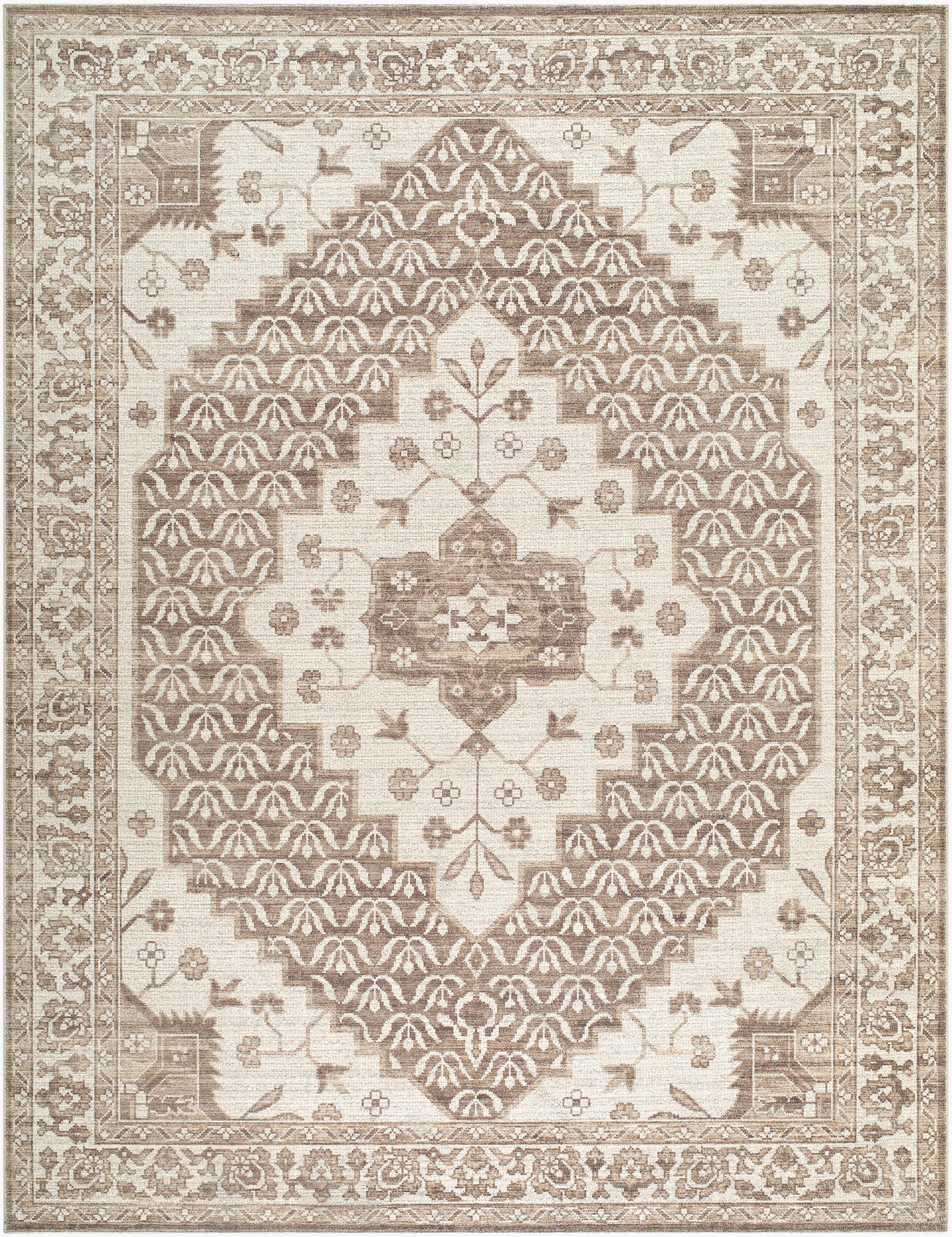Nabela Noor Home x Livabliss Athiyo NBAT-2305 Dark Brown Area Rug