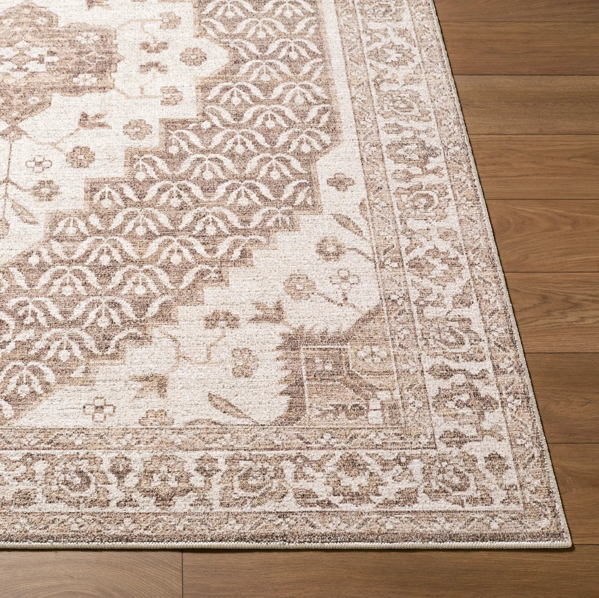 Athiyo NBAT-2305 Dark Brown Area Rug by Nabela Noor Home x LIVABLISS