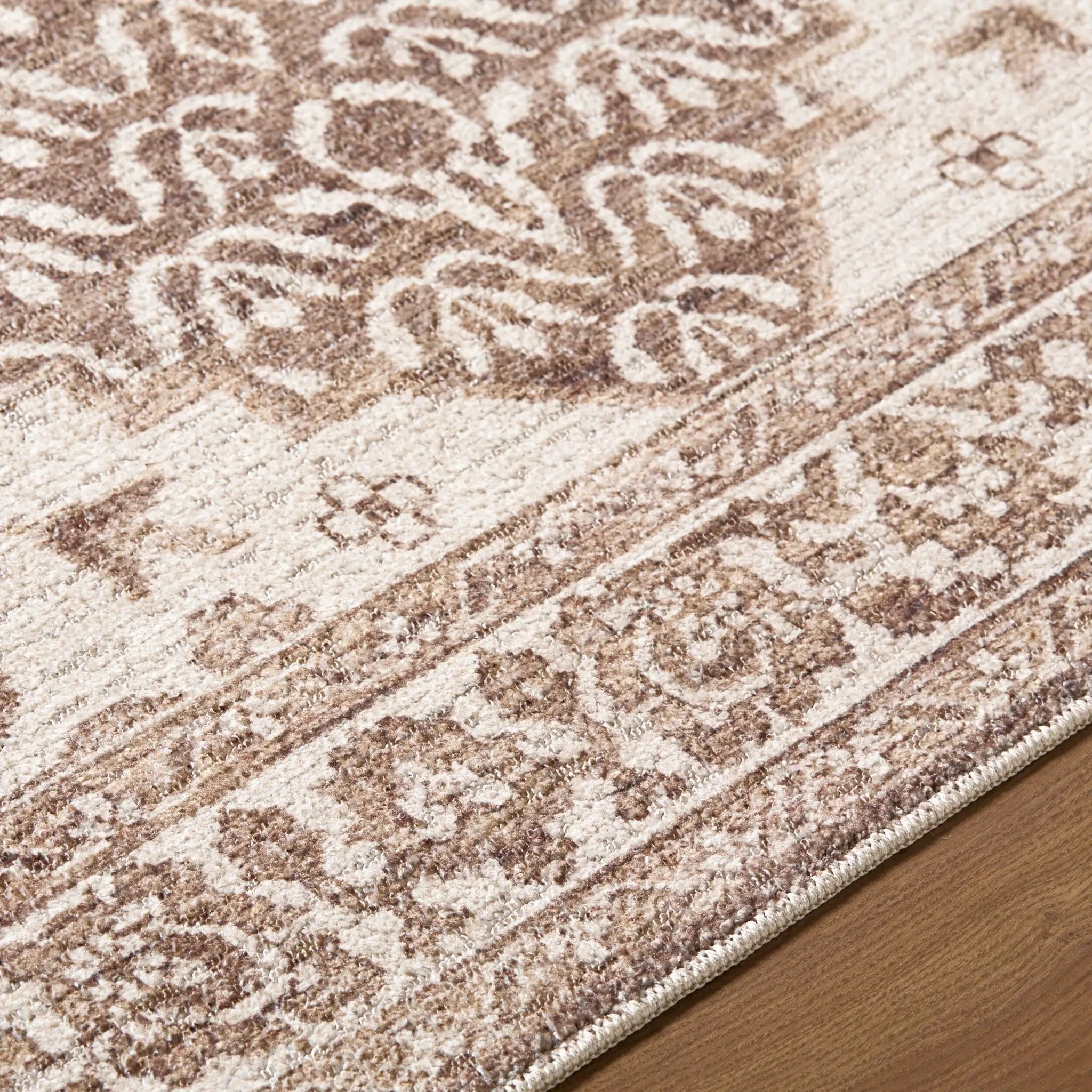 Athiyo NBAT-2305 Dark Brown Area Rug by Nabela Noor Home x LIVABLISS
