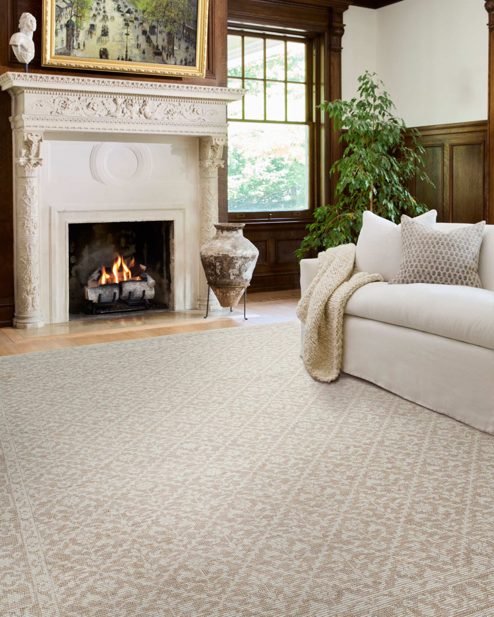 Nabela Noor Home x Livabliss Maan NBMA-2300 Oatmeal Area Rug