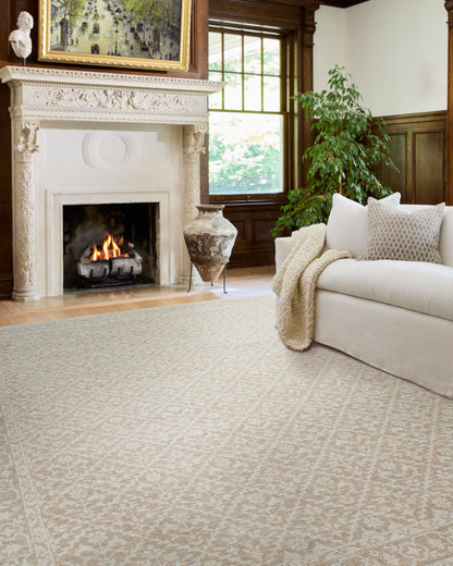 Nabela Noor Home x Livabliss Maan NBMA-2300 Oatmeal Area Rug