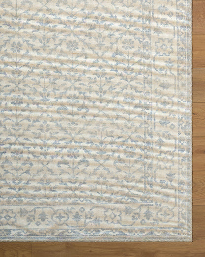 Nabela Noor Home x Livabliss Maan NBMA-2302 Sky Blue Area Rug