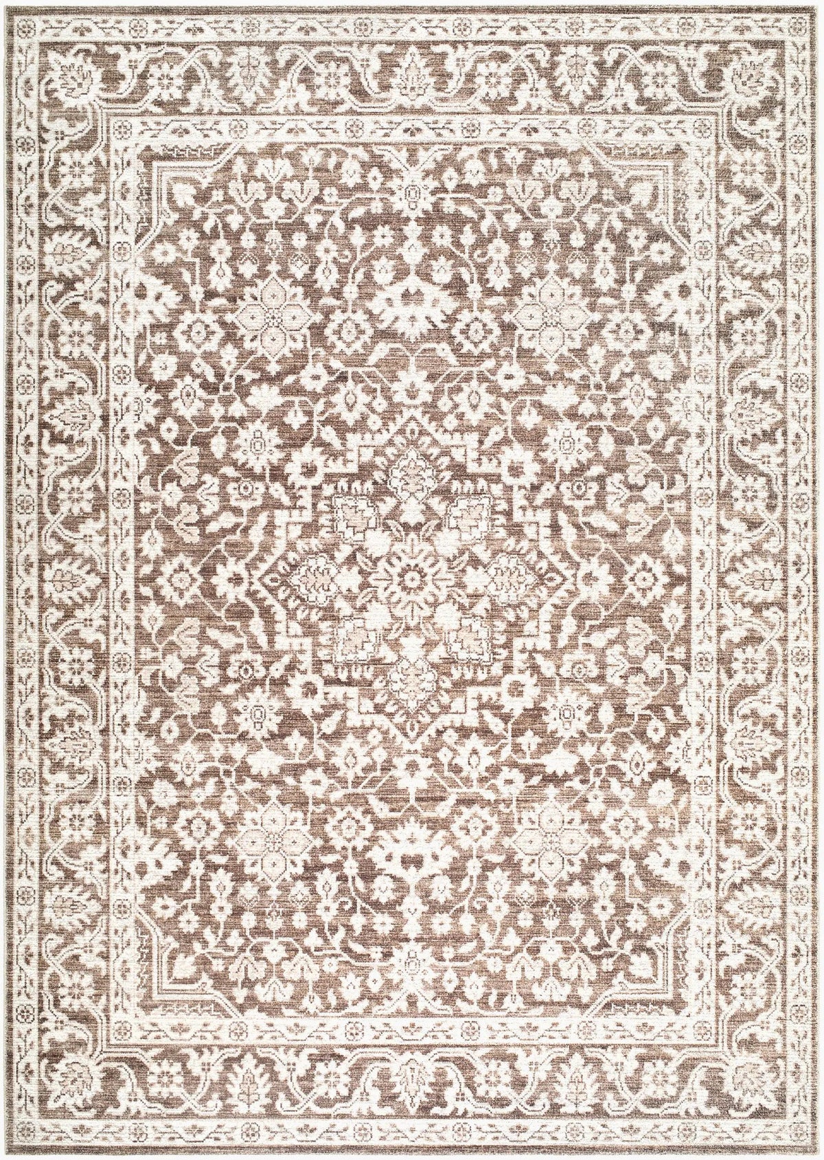 Livabliss x Nabela Noor Home Maan NBMA-2306 Dark-Brown Area Rug